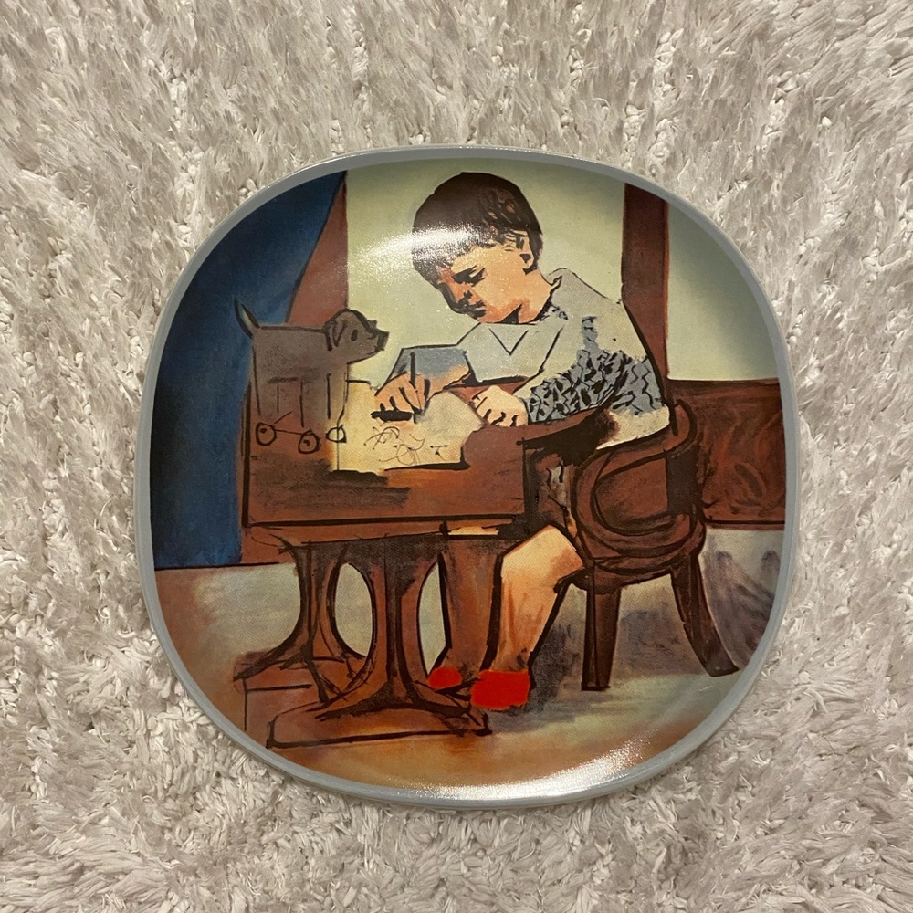 Pablo Picasso Limited Edition “Paul Sketching” Plate
